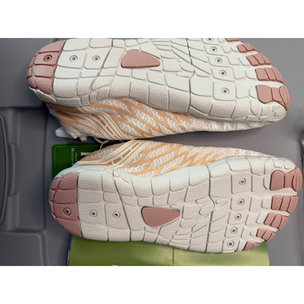 Hike Footwear Barefoot Shoes White Rose‎ Gold Minimalist Sneakers Size 36 NEW - Picture 7 of 11